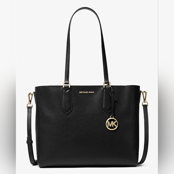 Michael Kors Kimberly Large Pebbled Leather Tote. - Picture 1 of 15